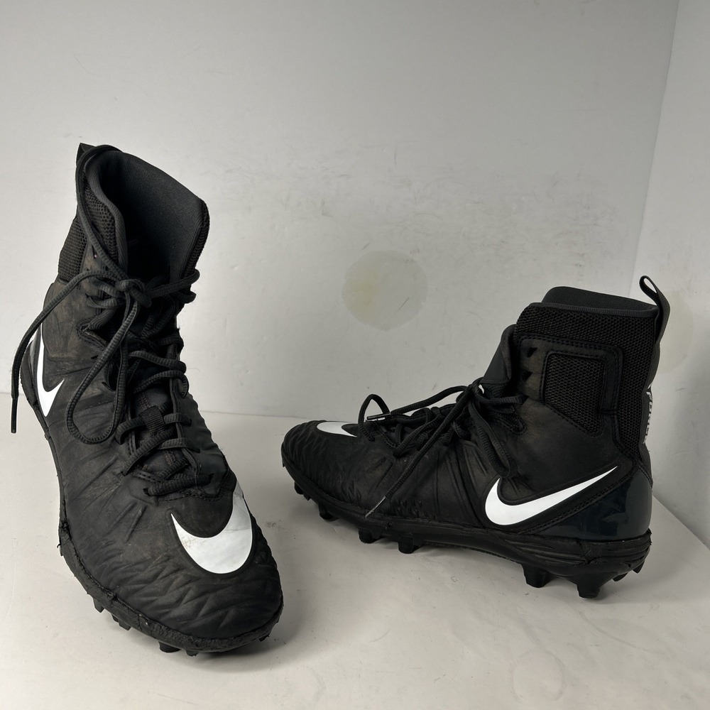 Nike Force Savage Varsity Men's Sz 9 M Black White Football Cleats 880140-010